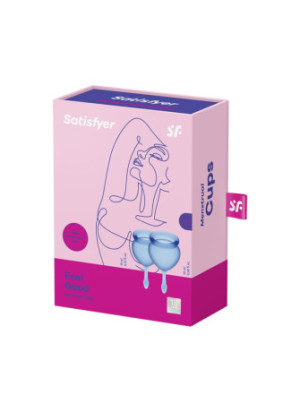 2 coupes menstruelles Satisfyer Dark Bleu FEEL GOOD - CC597822